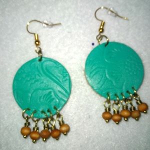 Leather earrings